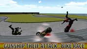 Gunship Thief Attack:Bike Race screenshot 2