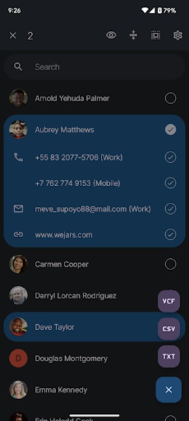 Share Contacts - Preview 4