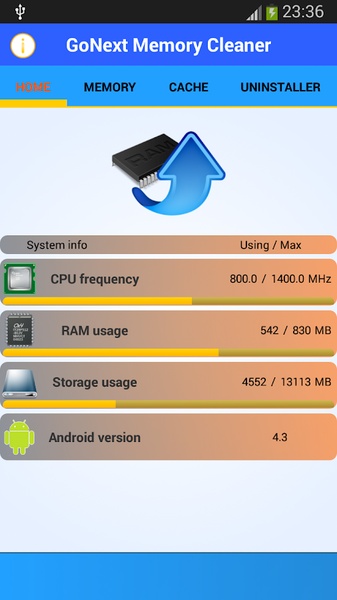 GoNext Memory Cleaner - Preview 3