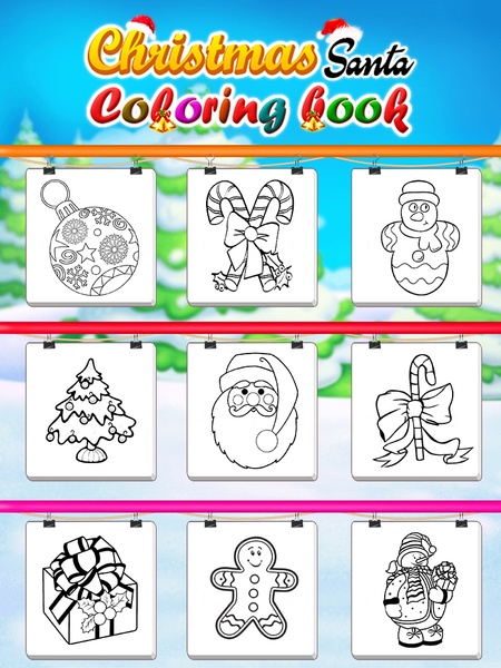 Christmas Coloring Book : Holiday Coloring Pages - Preview 2