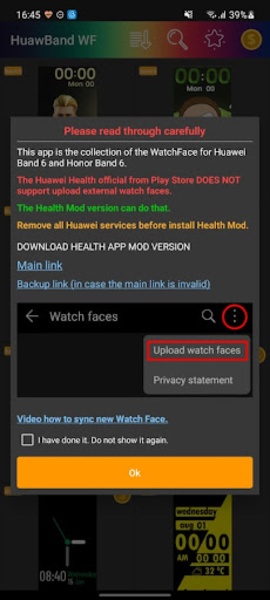 HuawBand WatchFace for Android Download the APK from Uptodown