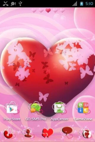 GO Launcher EX Theme Hearts - Preview 7