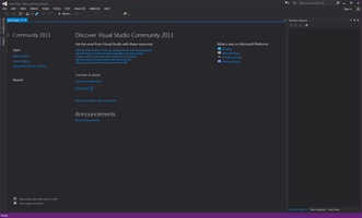 Visual Studio Community screenshot 2