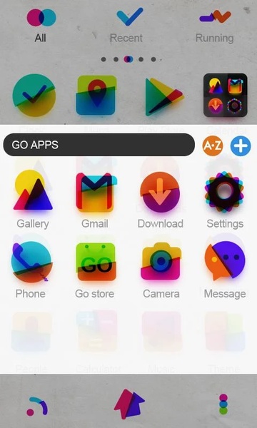 Color Evil GOLauncher EX Theme - Preview 3