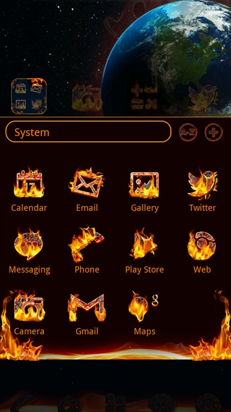 Magma GOLauncher EX Theme - Preview 3