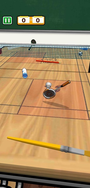 Badminton on desk - Preview 1