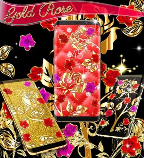 Gold rose live wallpaper - Preview 2