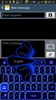 GO Keyboard Blue Neon Theme screenshot 4