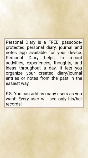 Personal Diary - Preview 1
