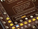 SMS Messages Leather Brown screenshot 3
