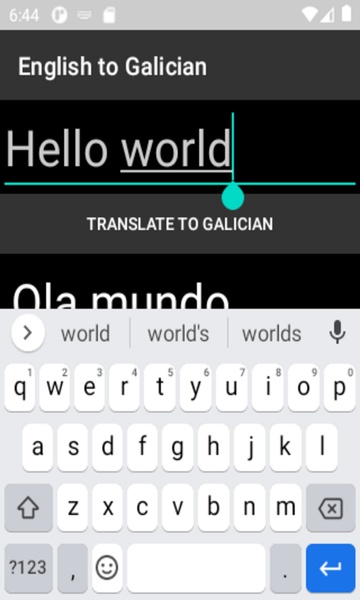 English to Galician Translator - Preview 2