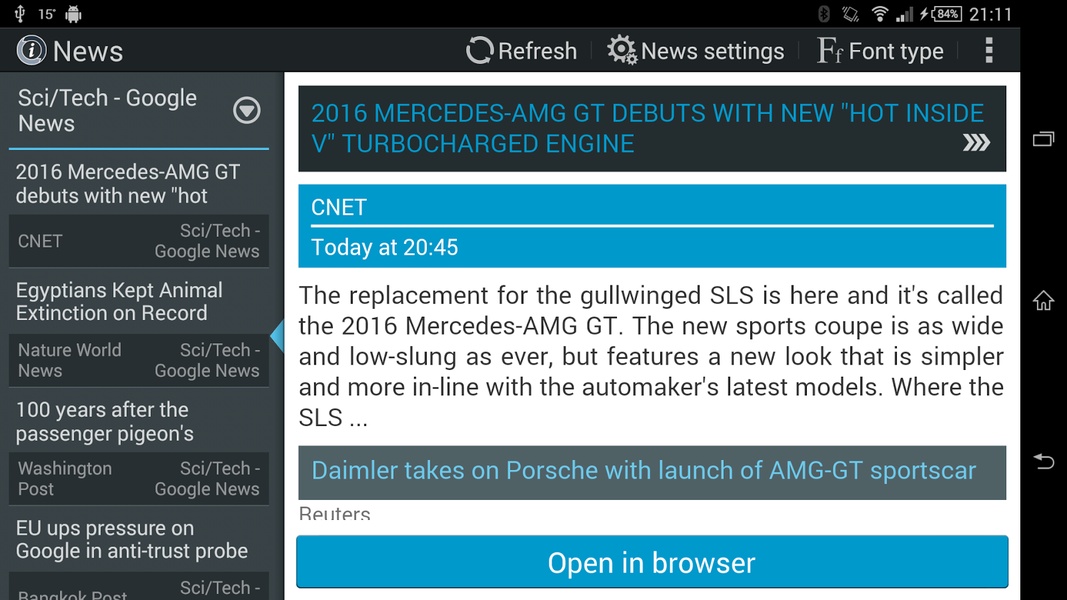 Fusion Info Widget - Preview 1