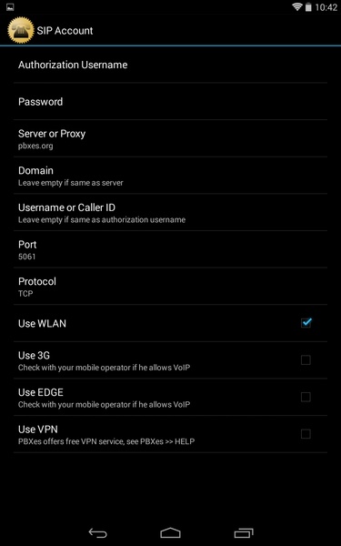 Sipdroid - Preview 4