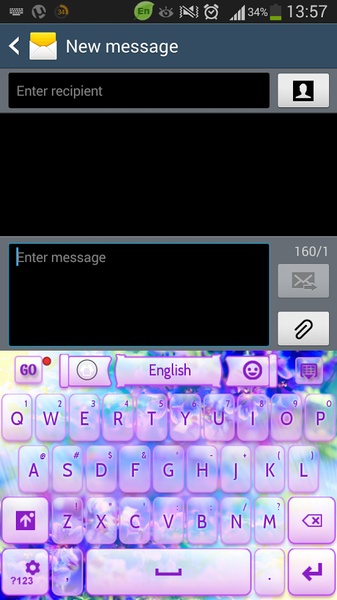 GO Keyboard Flower Keyboard Theme - Preview 8