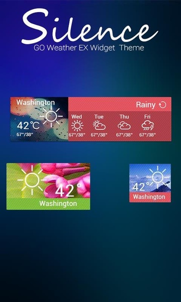 Widget silence GO Weather EX - Preview 2