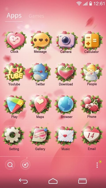 Love Story GO Launcher Theme - Preview 2