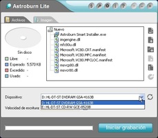 Astroburn lite как записать образ на диск