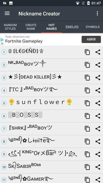 Nickname Creator - Preview 1