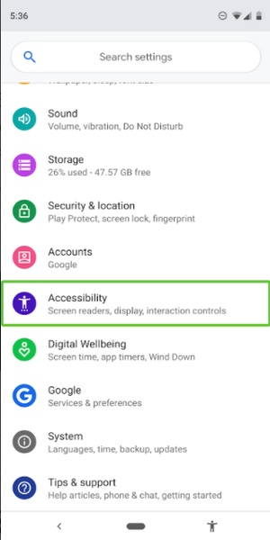 Samsung Accessibility - Preview 2