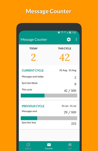 Message Counter - SMS Counter - Preview 5