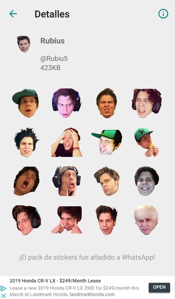 Stickers de YouTubers para WhatsApp - Preview 5