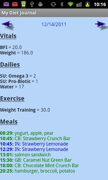 My Diet Journal - Preview 1