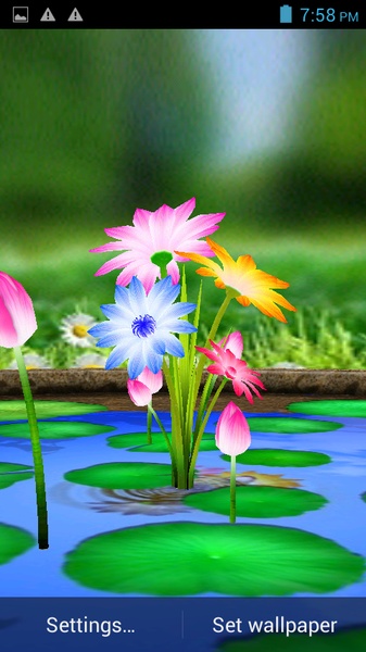 3D Flower Touch Live Wallpaper - Preview 8