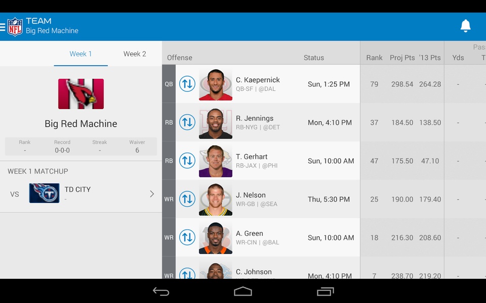 NFL Fantasy Football - Preview 7