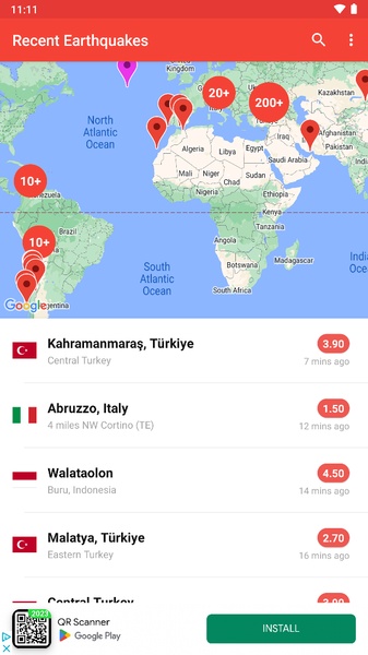 My Earthquake Alerts - Preview 1