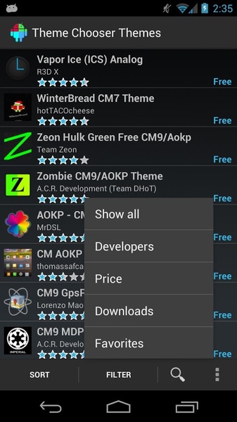 Theme Chooser Themes - Preview 3
