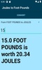 Joules to Foot-Pounds screenshot 1
