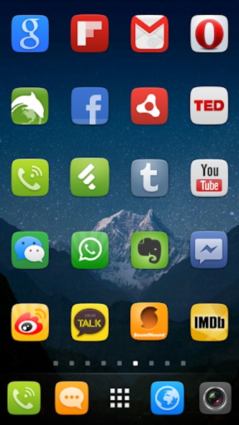 UI5.0 Theme GO Launcher EX - Preview 3