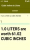 Cubic Inches to Liters converter screenshot 2