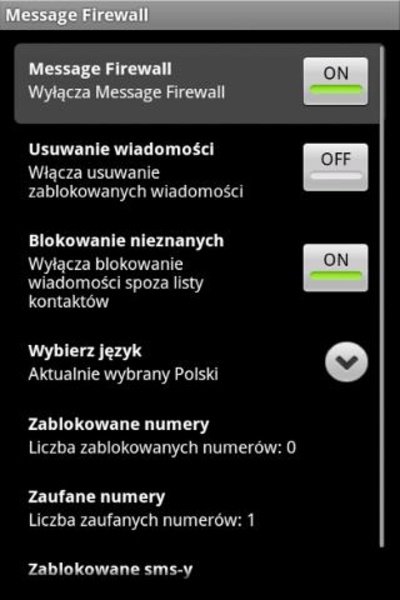 Message Firewall FREE - Preview 1