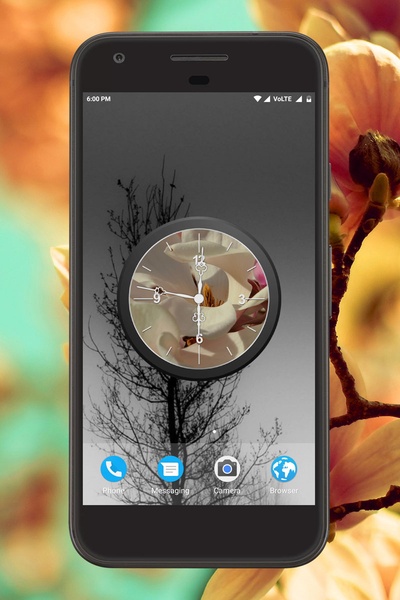 Magnolia Clock Live Wallpaper - Preview 5