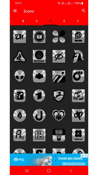 Silver and Black Icon Pack Free - Preview 3