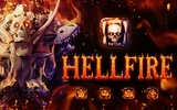 Skull Theme: Skeleton Hellfire wallpaper HD screenshot 1