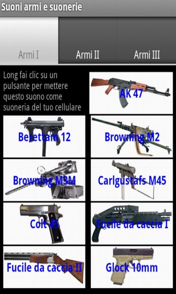 Guns sounds and ringtones - Preview 1