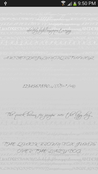 Script Free Font Theme - Preview 6