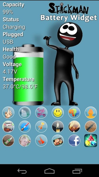Stickman Battery Widget - Preview 2