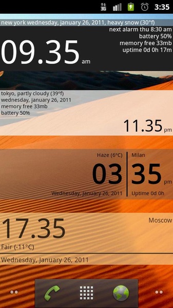 Advanced Clock Widget - Preview 1