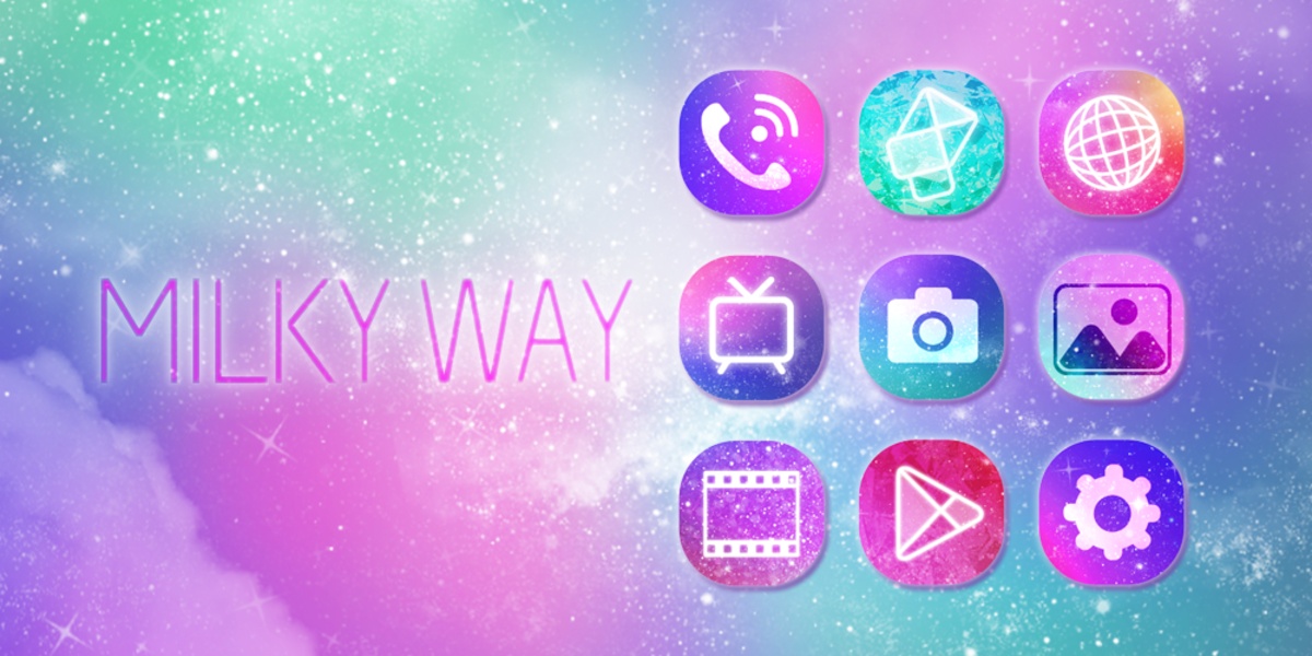 Milky Way GOLauncher EX Theme - Preview 5