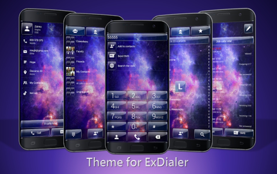 ExDialer Galaxy Glass theme - Preview 8