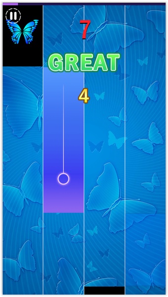Blue butterfly Piano Tiles 3 - Preview 2
