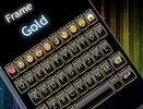 Emoji Keyboard Frame Gold screenshot 1