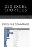 250 Excel shortcuts screenshot 3