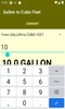Gallon to Cubic Feet converter screenshot 3