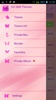GO SMS Pink Butterflies Theme screenshot 1