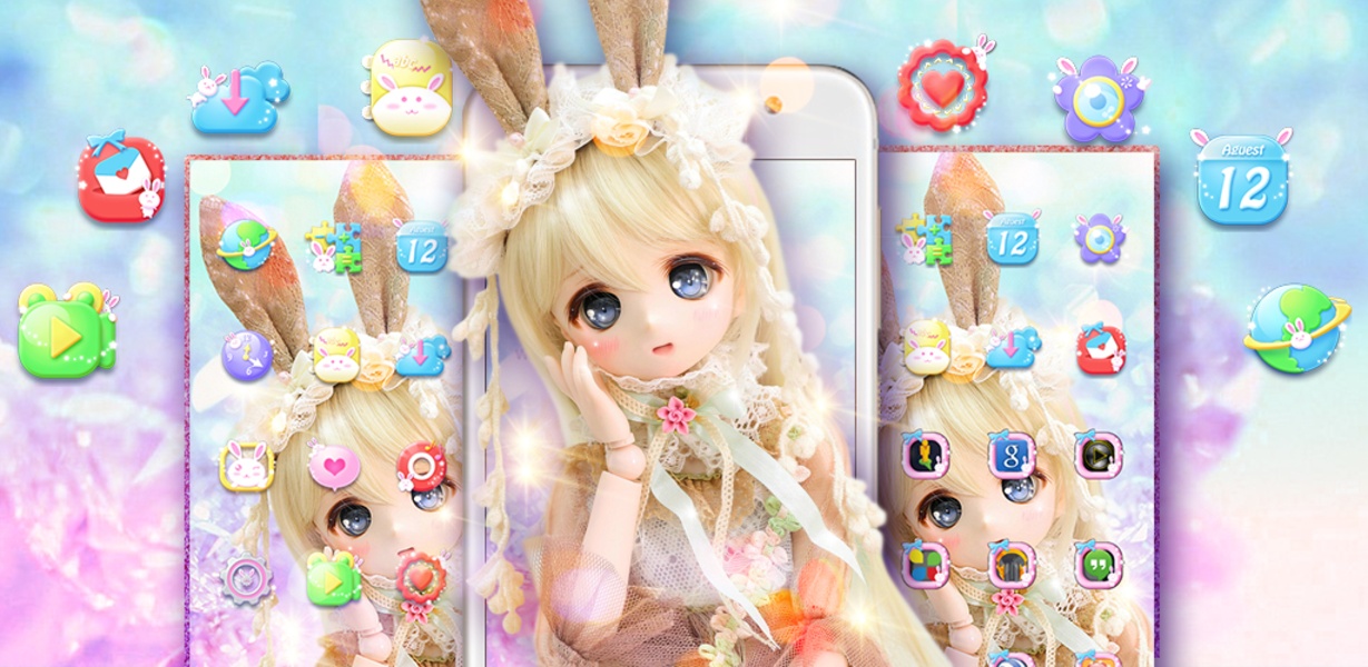 Cute Girl Theme: Princess Doll Girly wallpaper HD - Preview 2