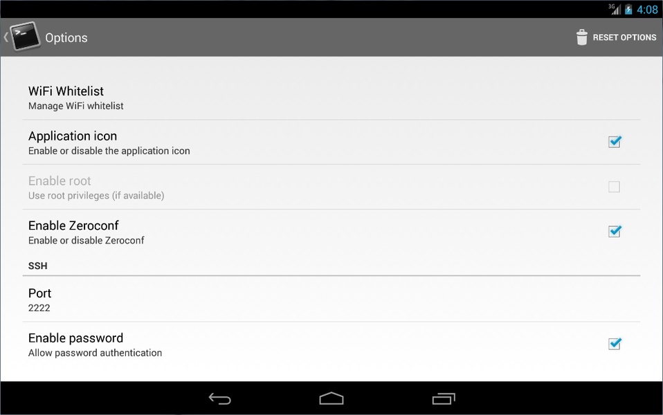 SSHDroid - Preview 10
